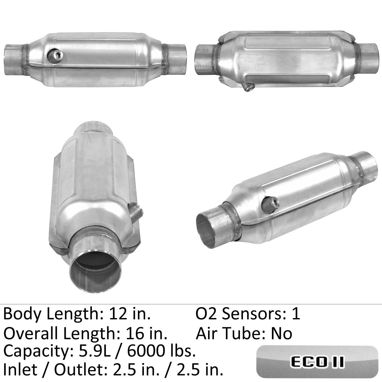 Eastern Catalytic Catalytic Converter-Universal  82736