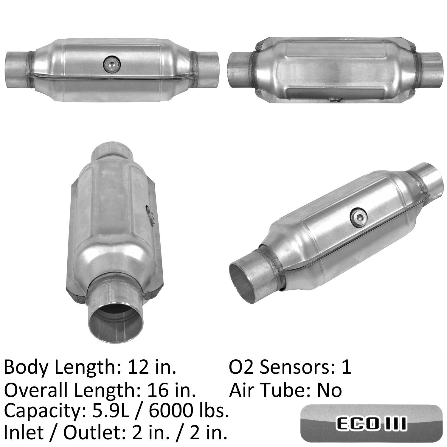 Eastern Catalytic Catalytic Converter-Universal  92624