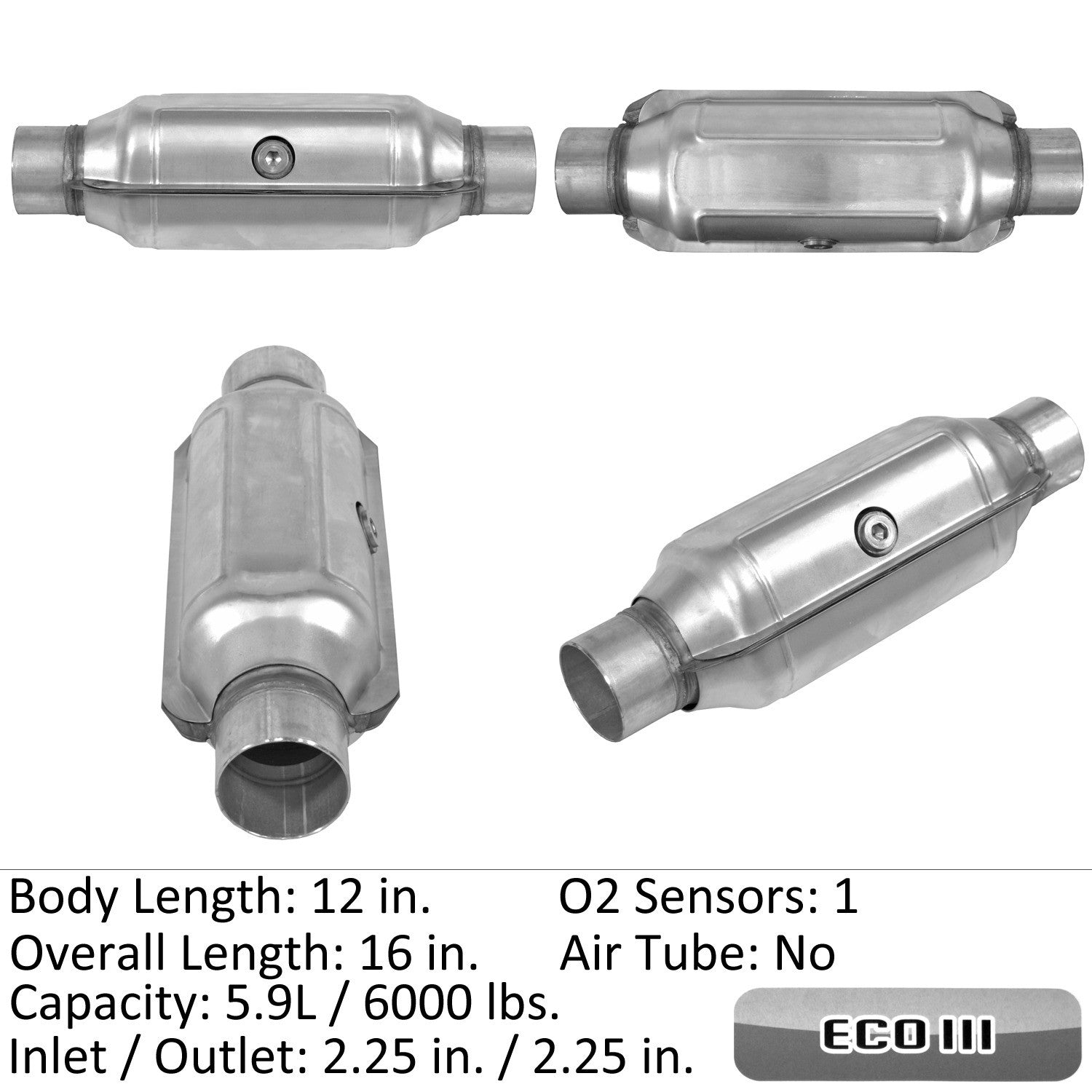 Eastern Catalytic Catalytic Converter-Universal  92625