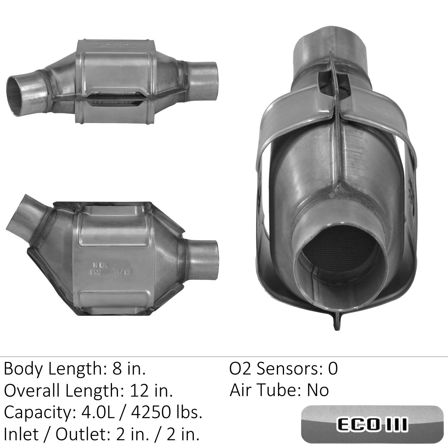 Eastern Catalytic Catalytic Converter-Universal  93424