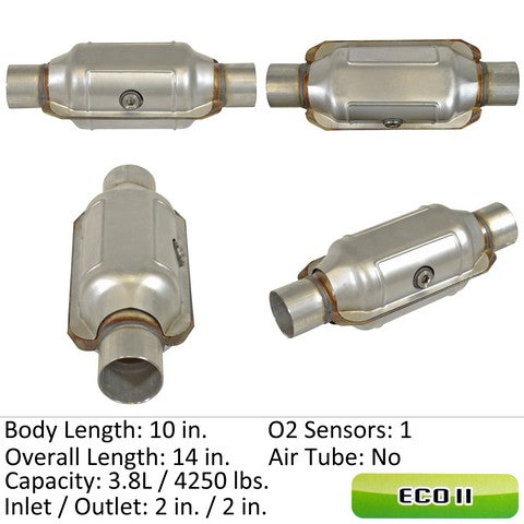 Eastern Catalytic Catalytic Converter-Universal  82614