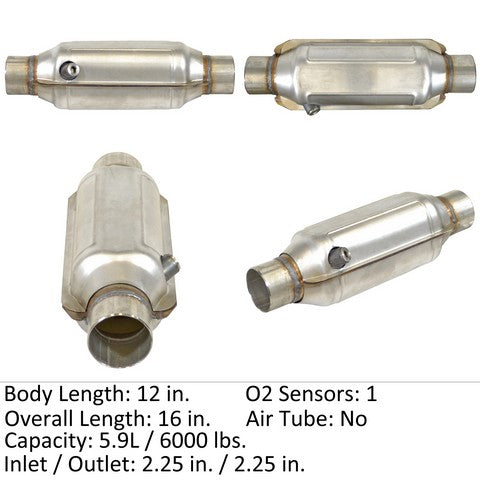 Eastern Catalytic Catalytic Converter-Universal  82735