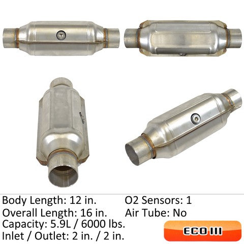Eastern Catalytic Catalytic Converter-Universal  92624