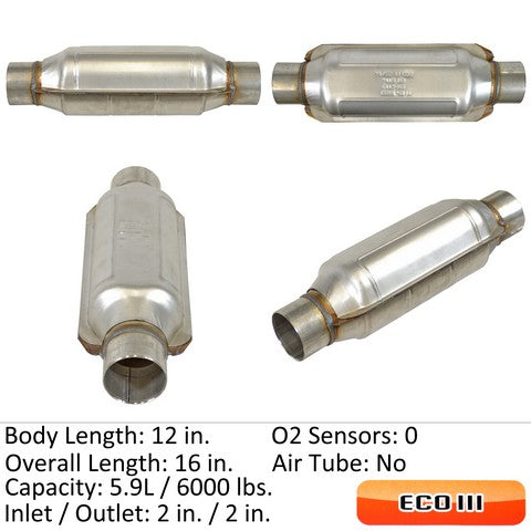 Eastern Catalytic Catalytic Converter-Universal  92774