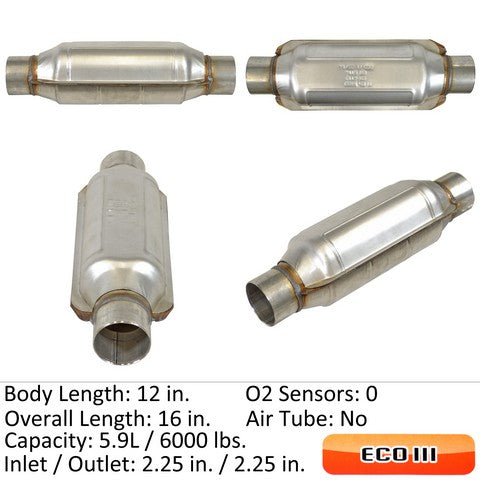 Eastern Catalytic Catalytic Converter-Universal  92775