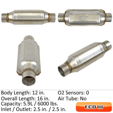 Eastern Catalytic Catalytic Converter-Universal  92776