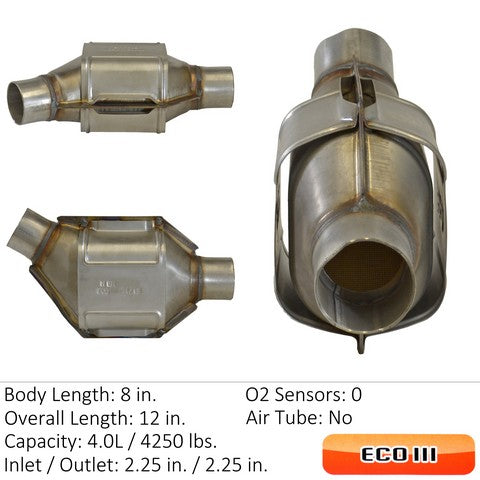 Eastern Catalytic Catalytic Converter-Universal  93425