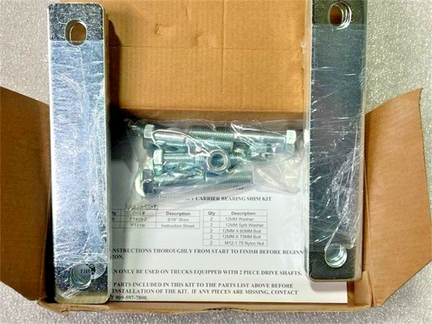 Fabtech FTS419 Drive Shaft Shim Kit Fits 99-04 F-250 Super Duty F-350 Super Duty