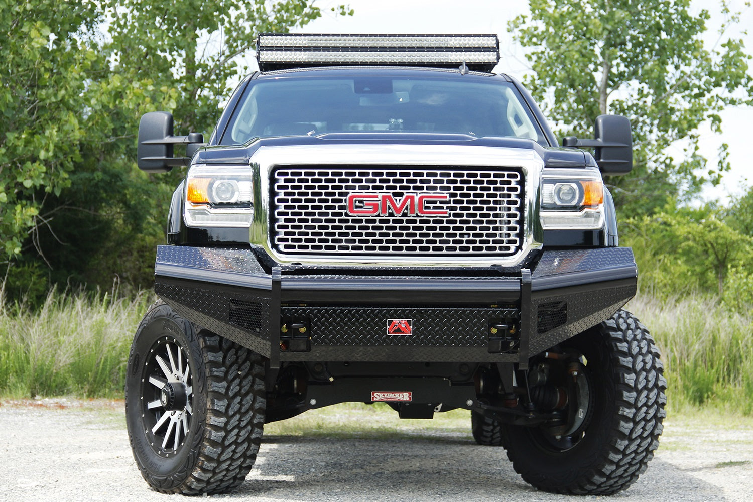 Fab Fours GM08-S2161-1 Black Steel Front Ranch Bumper