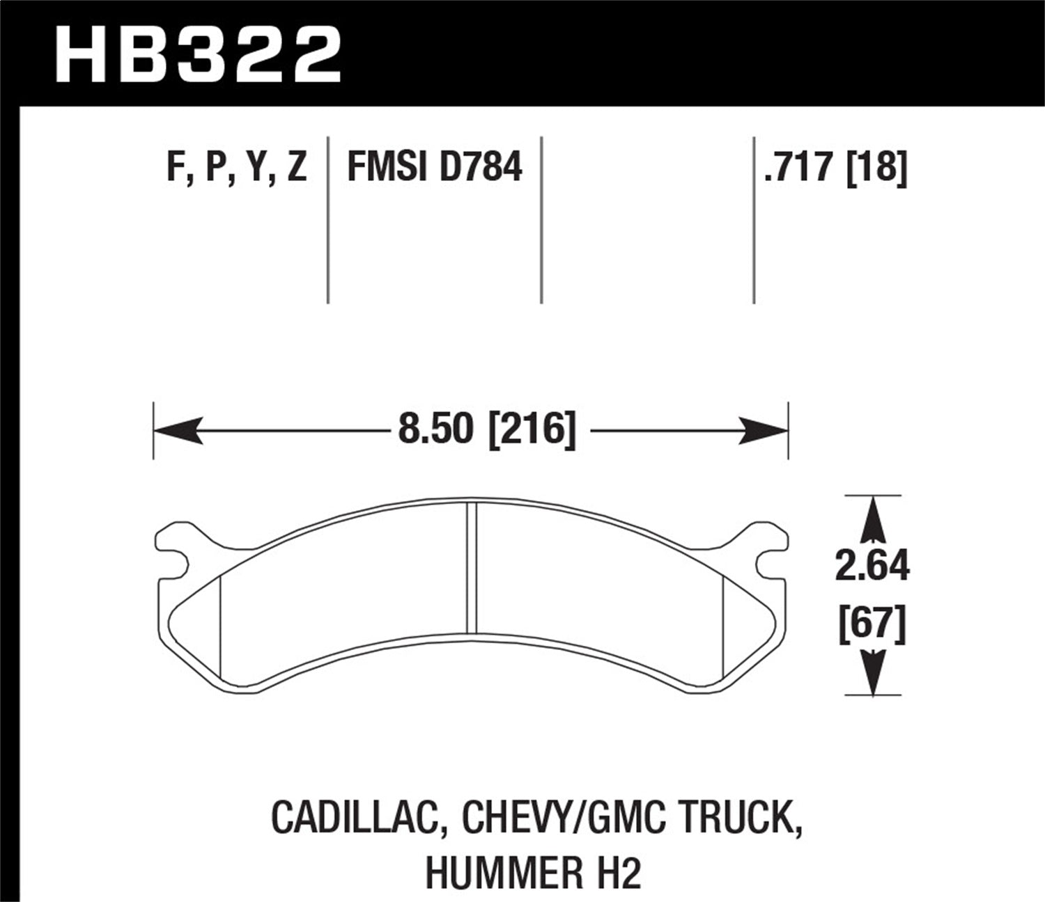 Hawk Performance HB322P.717 SuperDuty Disc Brake Pad