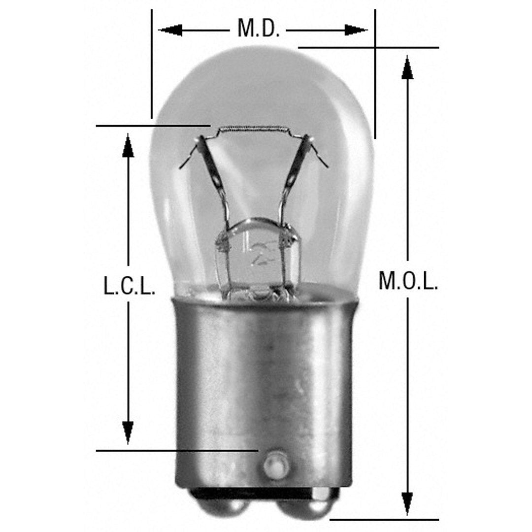 Wagner Lighting Dome Light Bulb,Engine Compartment Light Bulb,Map Light Bulb,Tail Light Bulb  BP1004LL