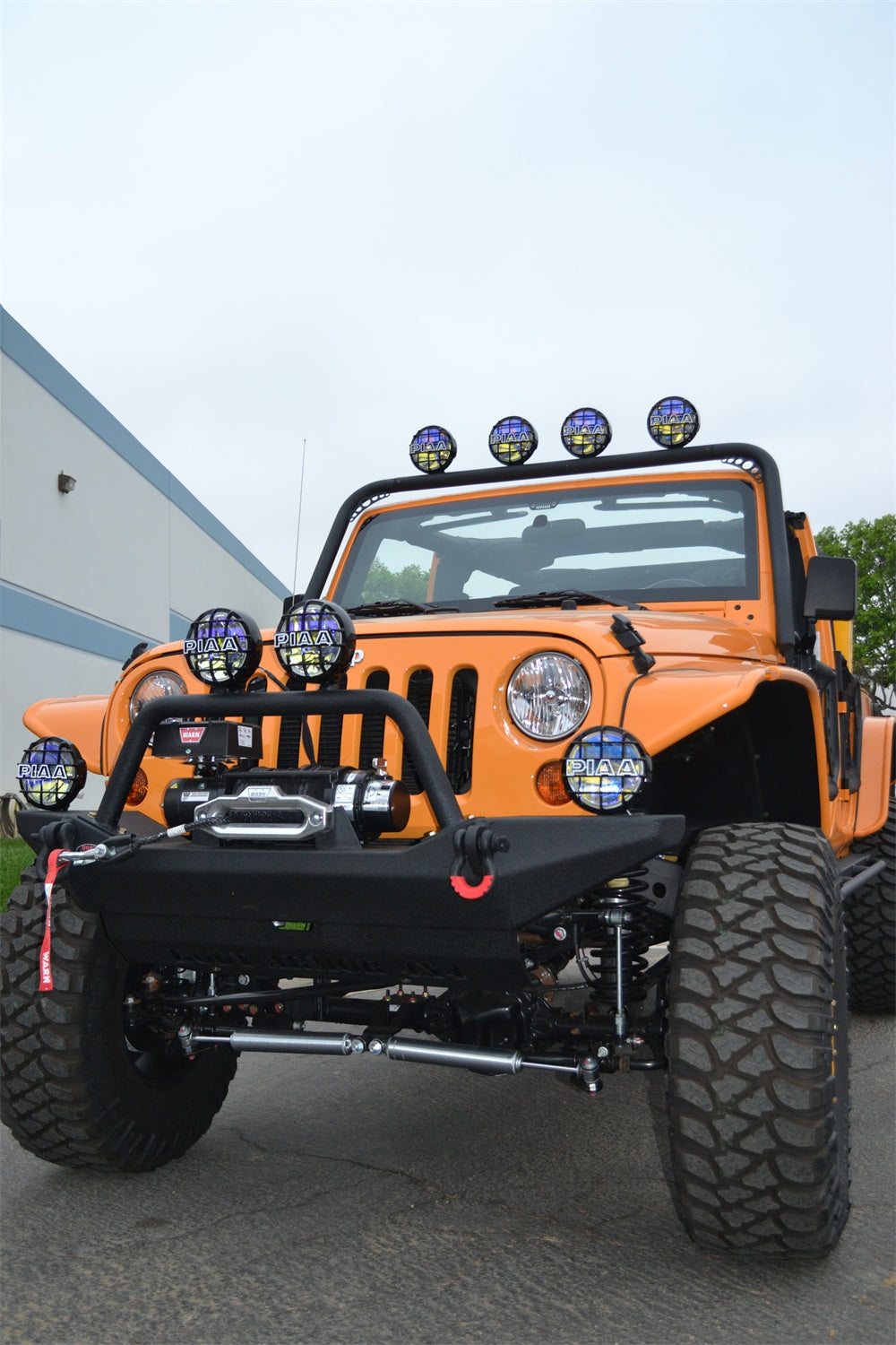 Body Armor JK-6126 Windshield Light Bar Fits 07-18 Wrangler (JK) Wrangler (JL)