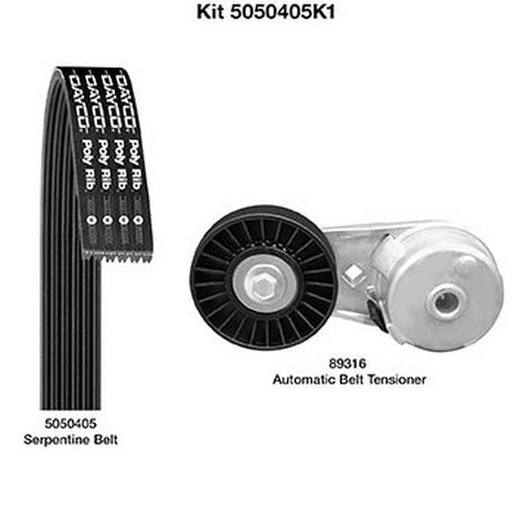 Dayco Serpentine Belt Drive Component Kit  5050405K1