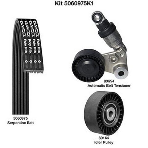 Dayco Serpentine Belt Drive Component Kit  5060975K1