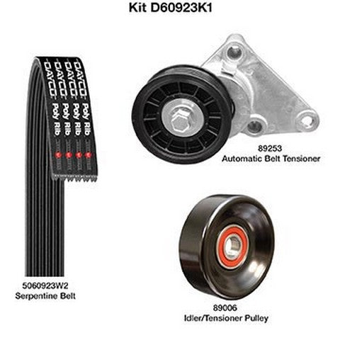 Dayco Serpentine Belt Drive Component Kit  D60923K1