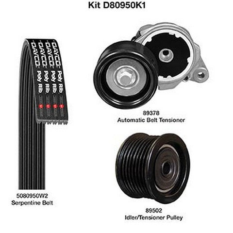 Dayco Serpentine Belt Drive Component Kit  D80950K1