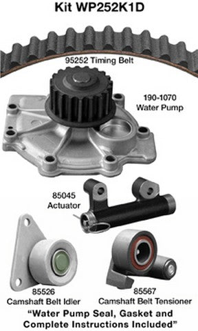 Dayco Engine Timing Belt Kit with Water Pump  WP252K1D