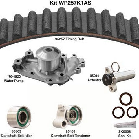 Dayco Engine Timing Belt Kit with Water Pump  WP257K1AS