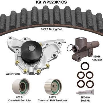 Dayco Engine Timing Belt Kit with Water Pump  WP323K1CS