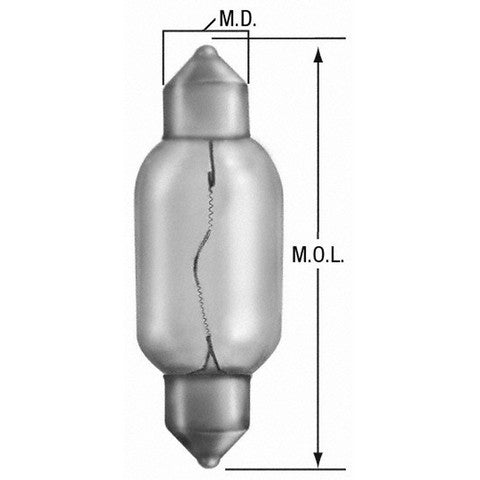Wagner Lighting Dome Light Bulb,Engine Compartment Light Bulb,Trunk Light Bulb  6451