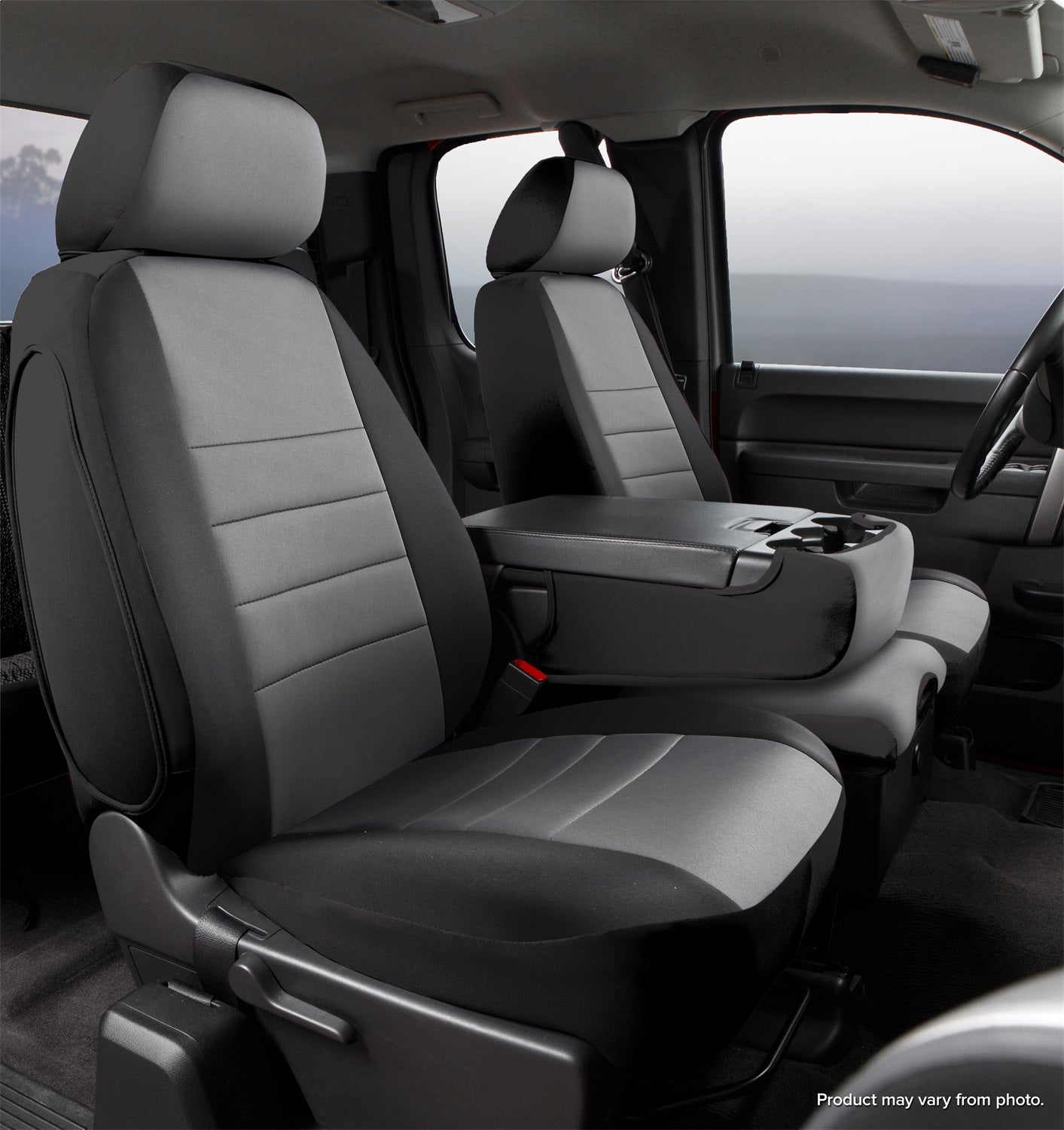 Fia NP98-38 GRAY Neo Neoprene Custom Fit Truck Seat Covers
