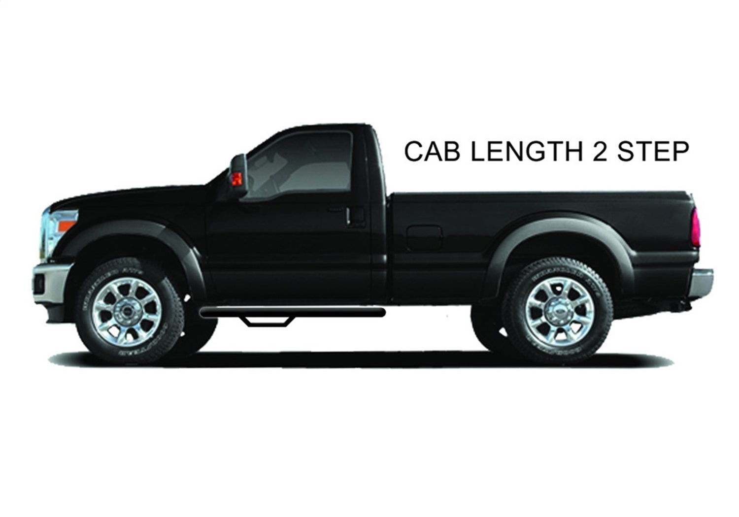 N-Fab F1755RC-TX Cab Length Nerf Step Bar