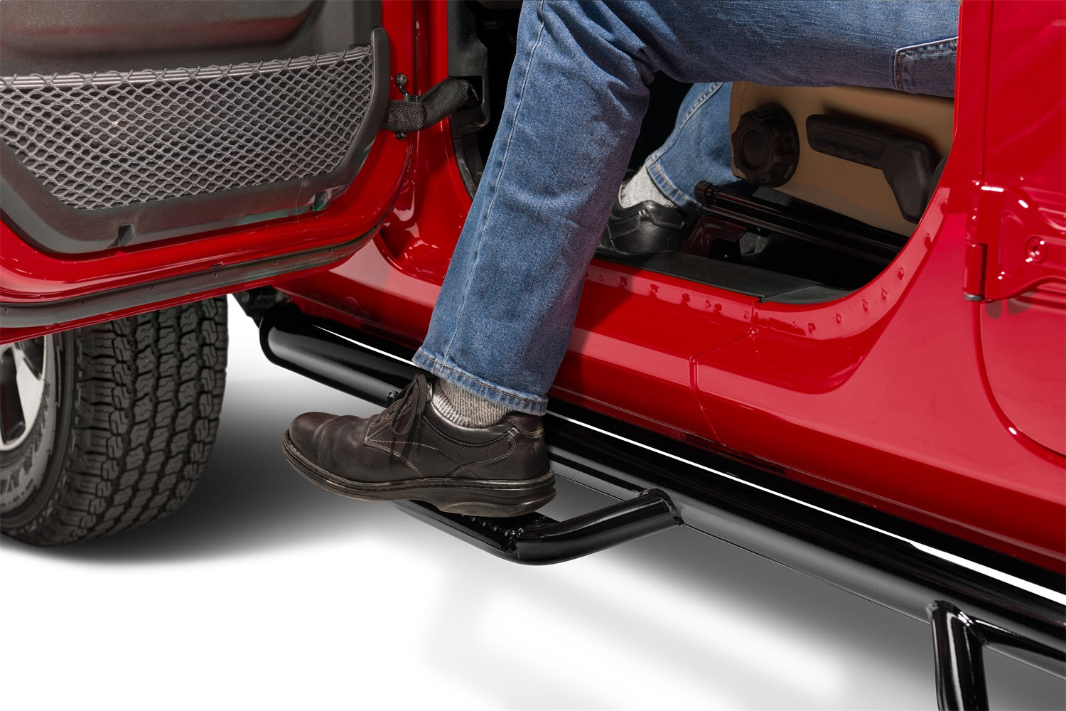 N-Fab J1846-GB Wheel To Wheel Nerf Step Bar