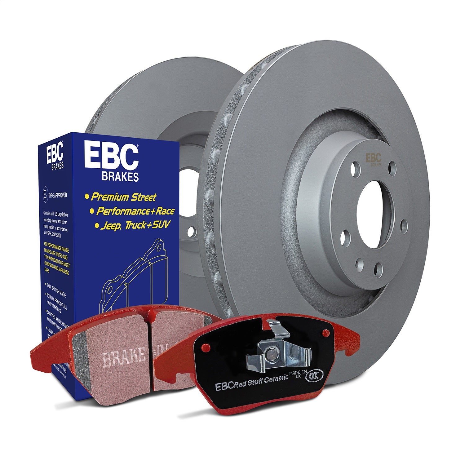 EBC Brakes S12KF1894 S12 Kits Redstuff and RK Rotors