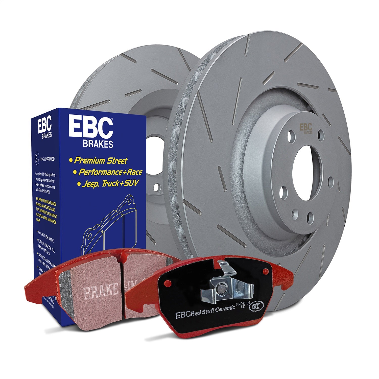 EBC Brakes S4KF1399 S4 Kits Redstuff and USR Rotor Fits Civic Civic del Sol