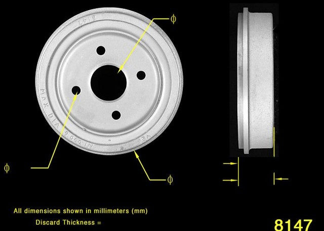 BENDIX PREMIUM DRUM AND ROTOR Brake Drum  PDR0139