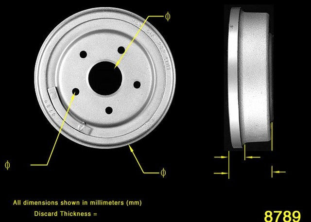 BENDIX PREMIUM DRUM AND ROTOR Brake Drum  PDR0141