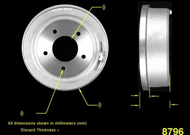 BENDIX PREMIUM DRUM AND ROTOR Brake Drum  PDR0209