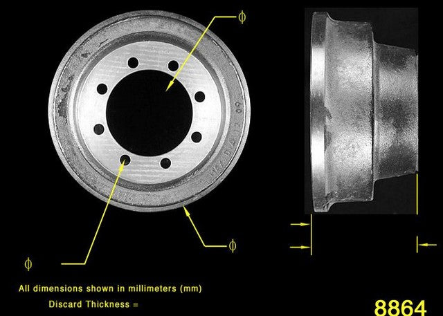 BENDIX PREMIUM DRUM AND ROTOR Brake Drum  PDR0278