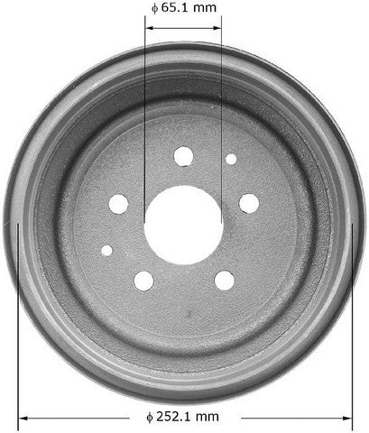 BENDIX PREMIUM DRUM AND ROTOR Brake Drum  PDR0446
