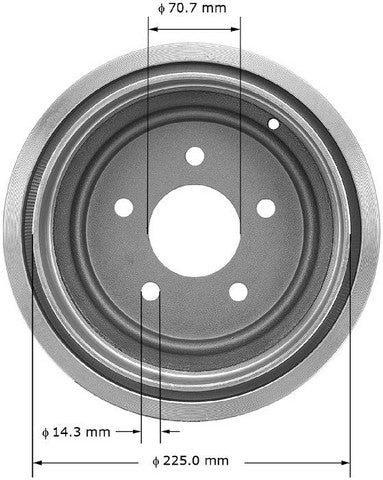 BENDIX PREMIUM DRUM AND ROTOR Brake Drum  PDR0451