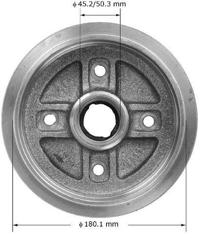 BENDIX PREMIUM DRUM AND ROTOR Brake Drum  PDR0460