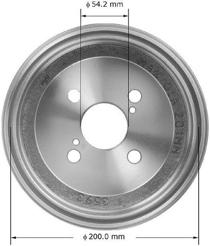 BENDIX PREMIUM DRUM AND ROTOR Brake Drum  PDR0515