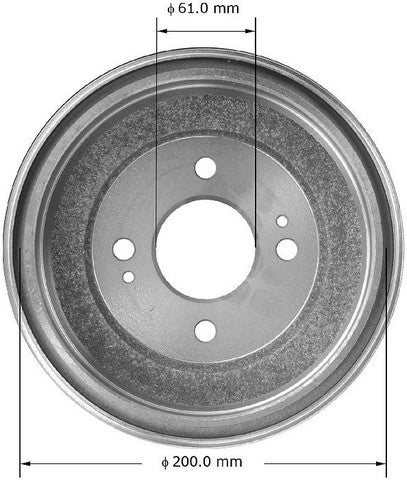 BENDIX PREMIUM DRUM AND ROTOR Brake Drum  PDR0606