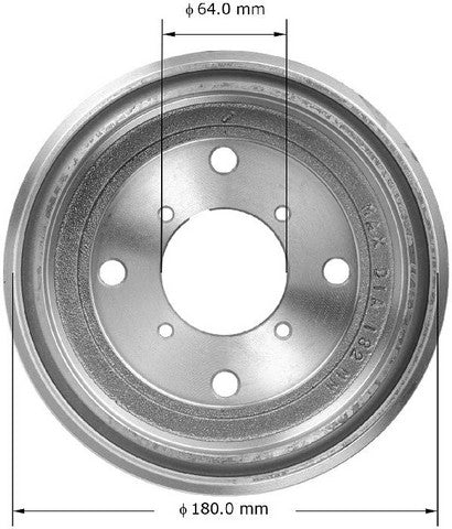 BENDIX PREMIUM DRUM AND ROTOR Brake Drum  PDR0677