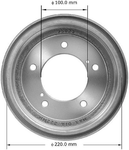 BENDIX PREMIUM DRUM AND ROTOR Brake Drum  PDR0683