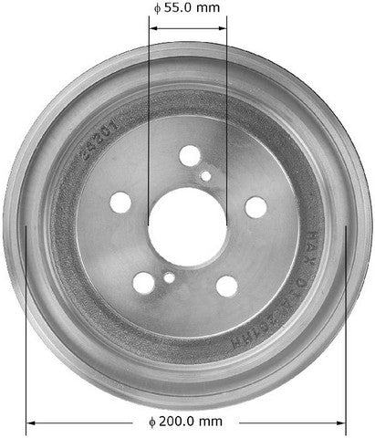 BENDIX PREMIUM DRUM AND ROTOR Brake Drum  PDR0832