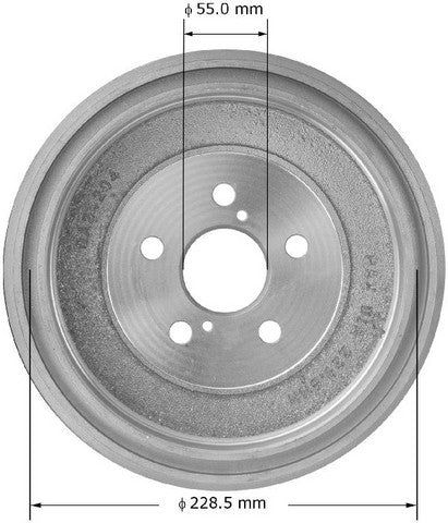 BENDIX PREMIUM DRUM AND ROTOR Brake Drum  PDR0836