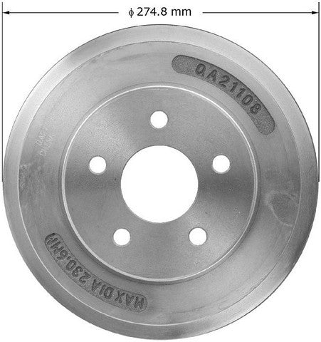 BENDIX PREMIUM DRUM AND ROTOR Brake Drum  PDR0838