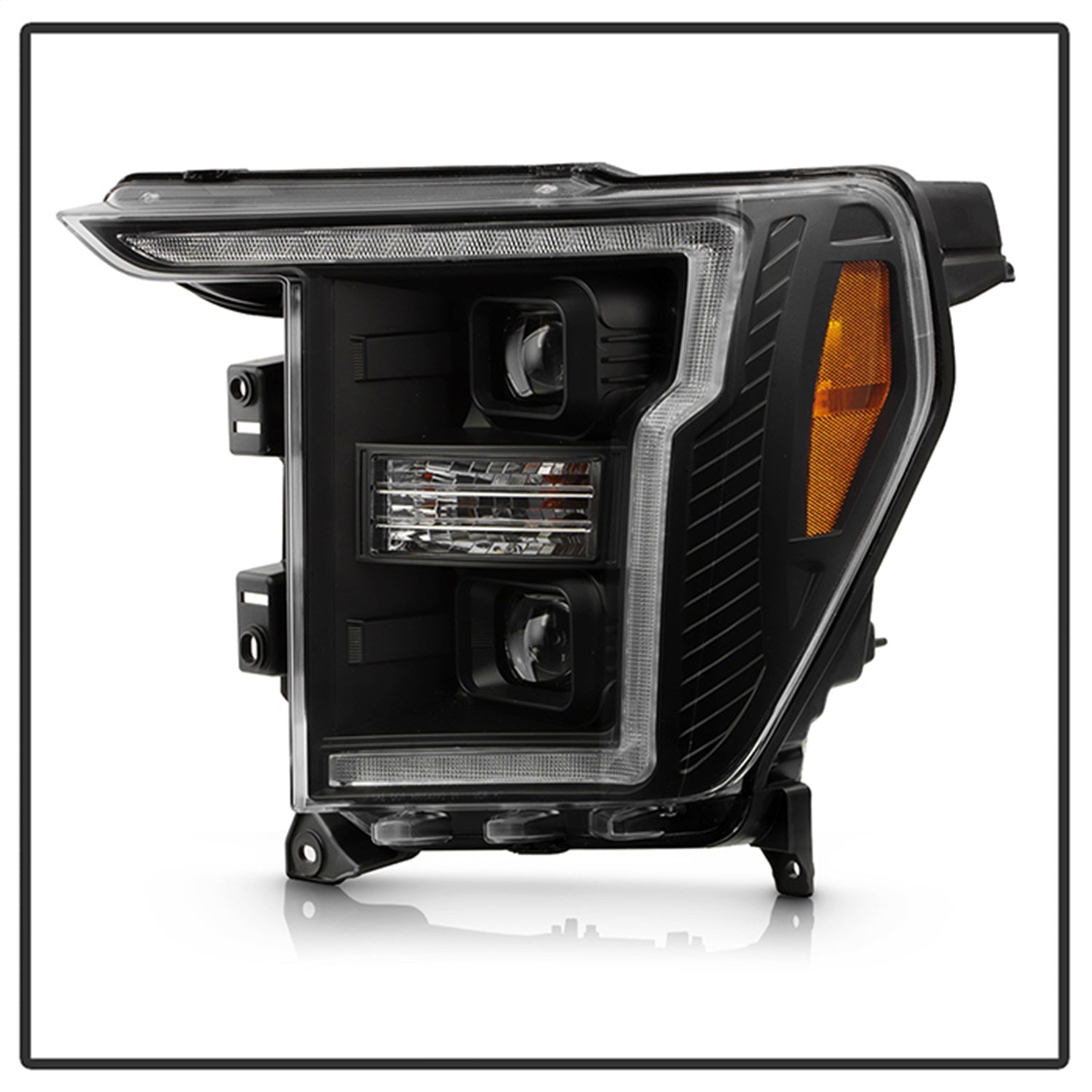 Spyder Auto 5088703 LED Crystal Headlights Fits 20-21 F-150