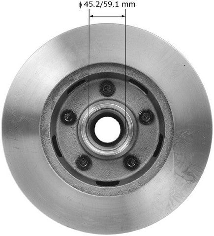BENDIX PREMIUM DRUM AND ROTOR Disc Brake Rotor  PRT1017