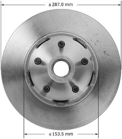 BENDIX PREMIUM DRUM AND ROTOR Disc Brake Rotor  PRT1017