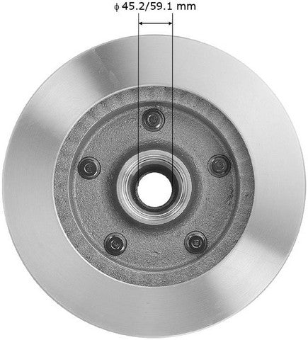 BENDIX PREMIUM DRUM AND ROTOR Disc Brake Rotor and Hub Assembly  PRT1067