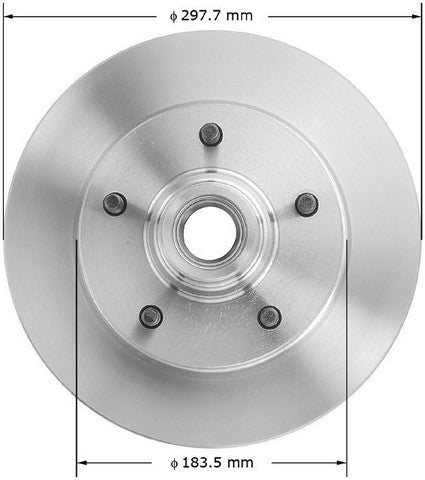 BENDIX PREMIUM DRUM AND ROTOR Disc Brake Rotor and Hub Assembly  PRT1067