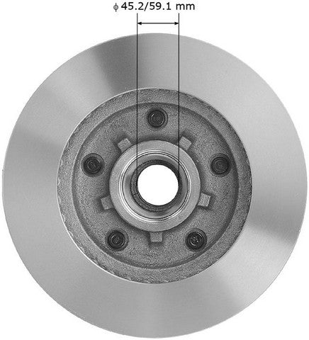 BENDIX PREMIUM DRUM AND ROTOR Disc Brake Rotor  PRT1233