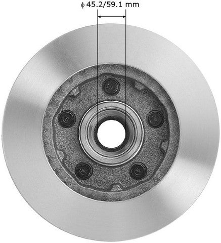 BENDIX PREMIUM DRUM AND ROTOR Disc Brake Rotor and Hub Assembly  PRT1264